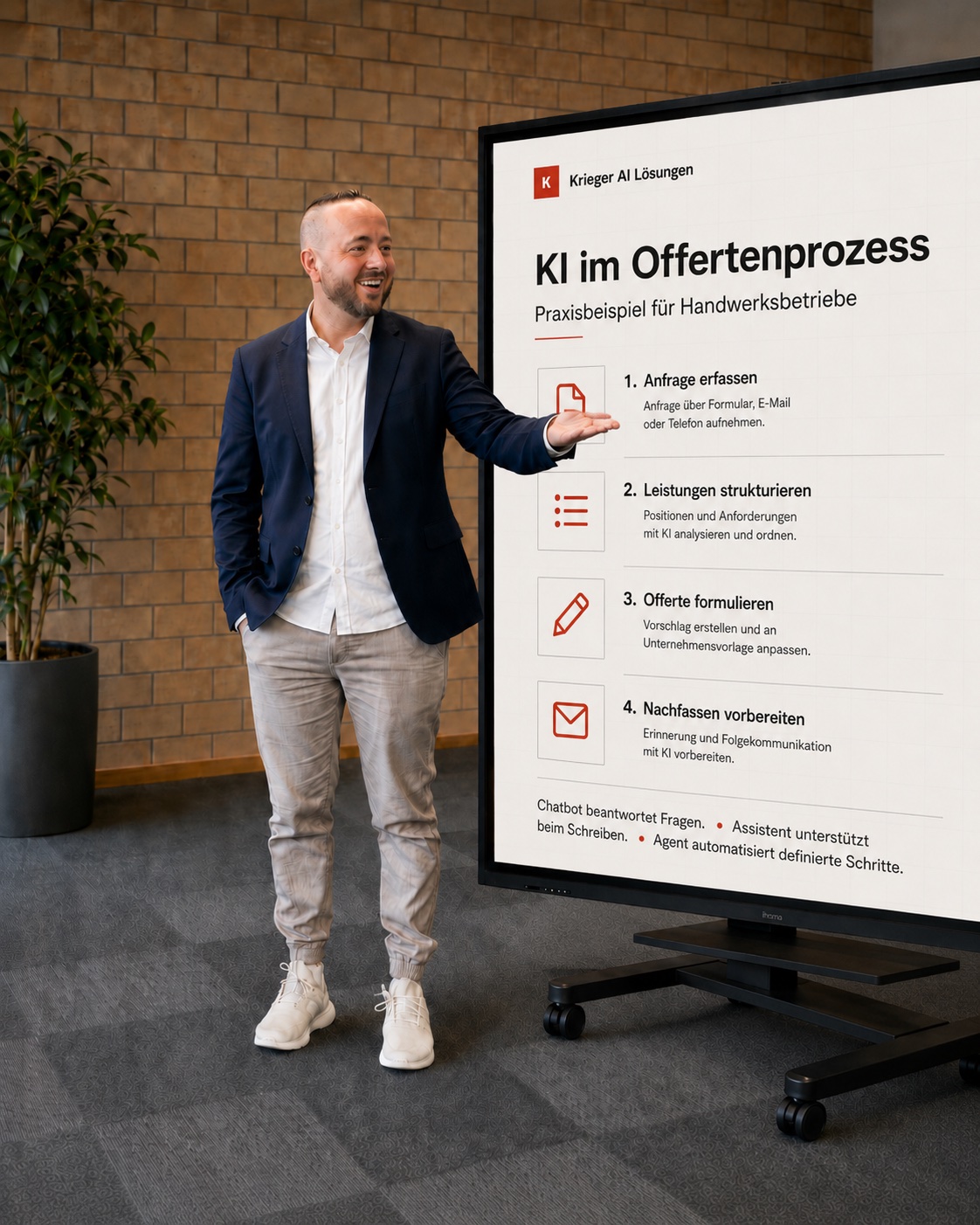 Philip Krieger präsentiert: KI im Offertenprozess — Praxisbeispiel für Handwerksbetriebe